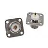 Conector Hembra Uhf-Kf, Brida Cuadrada de Cuatro Agujeros Niquelada de Cobre Puro, Conector RF Hembra Sl16