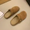 Pantuflas de Suela Blanda para Mujer con Suela Gruesa para Uso en Exteriores, Nuevo Estilo Primavera/Verano 2026 Mocasines Cerrados de Media Pantufla Sandalias