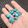 Cuentas Turquesas Optimizadas Tipo Antiguo Cuentas de Jade Turquesa Azul Passepartout Pulsera Collar Accesorios Cuentas Hechas a Mano