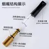Portafiltro para Cigarrillos Mingbang Tres en Uno Filtro Grueso Medio Fino Purificador de Humo Portafiltro para Cigarrillos Reutilizable Lavable de Grado Alimenticio