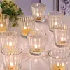 Candelabros de Vidrio con Patrón Romano para Decoración Festiva, Navidad, Pascua y Bodas - Amazon Transfronterizo