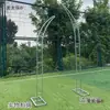 Nuevos Accesorios para Bodas Cuerno de Carnero Arco de Hierro Arco de Flores de Seda Estante Arco Curvo Boda al Aire Libre Flor Mai Taibao