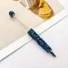 Nova Caneta Colorida DIY com Pedras Strass e Contas, Caneta Esferográfica Criativa de Segunda Geração com Strass AB, Caneta Promocional Feita à Mão com Decoração de Strass