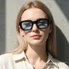 Óculos de Sol de Moda Transfronteiriça Europeia e Americana Processados e Personalizados Armação Pequena Tendência Óculos Anti-UV para Mulheres Verão Óculos de Sol Ins