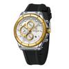 REWARD83969 Reloj de Hombre Calendario Reloj de Cuarzo Reloj de Cinta Business Casual Seis Agujas Reloj de Hombre