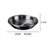 Plato de acero inoxidable 304 para cocina, hogar, engrosado y profundo, plato de cena redondo con plato, plato de fruta, juego de varias piezas, venta al por mayor
