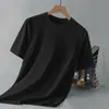 Camiseta de manga corta para hombre con tacto frío de seda helada transfronteriza, nuevo estilo de verano, marca de moda, corte holgado, camisa elegante y versátil