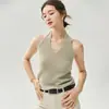 Cardigan de Punto Campari 25% Seda de Morera 75% Cachemira para Mujer, Cuello Halter, Holgado, Mangas Anchas, Abrigo Suéter