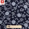 Tela Azul Floral de Algodón, Decoración de Casa de Té Hotel Estilo Étnico, Bolsa con Cordón Empaque Tela DIY Venta al por Mayor en Stock
