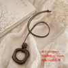 Colgante geométrico de madera estilo vintage, cadena larga para suéter, collar con colgante de cordón, accesorio de moda para mujer, disponible para venta al por mayor