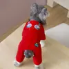 Ropa para mascotas otoño e invierno abrigo de algodón ropa para perros ropa impermeable para mascotas invierno 26 estampado de auriculares abrigo de algodón de cuatro patas