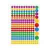 Etiquetas Codificadoras de Puntos Coloridas Adecuadas para Salones de Clase, Oficinas, Diarios y Álbumes de Recortes Pegatinas DIY Multiformes