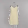 Vestido de noite liso sem alças e sem costas, exclusivo para exportação em 2026, macio e amigo da pele, roupa de dormir confortável para mulheres, pode ser usado fora