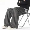 Novos calças casuais de outono 2026, fluidas, simples, modernas, masculinas, cor sólida, corte solto, plus size, perna reta, calças compridas