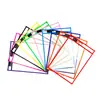 Nueva Bolsa de Archivo Transparente de PVC Borrable de Amazon para Pintura y Almacenamiento Bolsa de Archivo Borrable en Seco 10 Colores Bolsa Borrable en Seco de Mascota