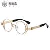 Gafas de Sol Redondas para Comercio Exterior Jamie 923 Estilo Punk Gafas de Sol de Metal Pesado para Mujer Hip-Hop Gafas de Sol Europeas y Americanas para Hombre