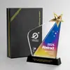 Troféu de Cristal Criativo de Alta Qualidade Personalizado Reunião Anual da Empresa Prêmio de Funcionário Destaque Troféu de Recompensa de Vendas