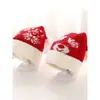 Gorro para Bebé, Lindo Gorro de Navidad, Gorro de Lana de Invierno, Gorro Cálido de Punto con Protección para las Orejas para Bebés y Niños Pequeños, Gorro Rojo de Tejer, Estilo Coreano