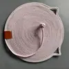 Tabla Rascadora para Gatos de Cuerda de Algodón, Tamaño Grande, No Suelta Pelusa, Cama para Gatos Tejida con Hilo de Algodón Integrado, Alfombrilla Rascadora para Gatos, Esterilla para Dormir, Disponible en Varios Colores