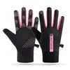 Guantes Calientes para Hombres y Mujeres, Deportes de Otoño e Invierno Ciclismo, Terciopelo y Engrosados, Antideslizantes Táctiles para Exteriores, A Prueba de Viento y Frío