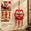 Saco da Sorte Leão Despertando Ano Novo Ornamento de Sino Bordado Estilo Chinês Festival da Primavera Entrada Carro Pequeno Pingente Produtos de Ano Novo Presentes Barraca de Rua