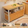 Estante de almacenamiento de cocina multifuncional, gabinete de pie, mesa de corte, banco de trabajo, gabinete de almacenamiento de microondas de varias capas, gabinete lateral estrecho
