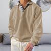 Suéter holgado con solapa y cuello en V de manga larga para hombre, temporada otoño 2023, Amazon Wish Independent Station