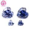 Zircón tamsang en forma de corazón calidad 5A piedra desnuda al por mayor 31# tamsang claro 32# tamsang medio zircón 3*3-12*12