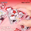 Papelería Guangbo Auténticos Pegatinas Rellenables con Agua de Hello Kitty de Sanrio para Niños Pegatinas Creativas en Relieve con Aceite Agitables