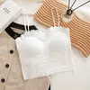 Comercio Exterior Transfronterizo Más Vendido Lencería Sexy de Encaje con Toque Frío Espalda Descubierta, Estilo Delgado de Verano con Copas, Camisola Versátil sin Costuras