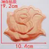 Tamanho pequeno, médio e grande autoadesivo bordado de flor de rosa adesivo de tecido patch branco patch decorativo para roupas flor de tecido acessórios de vestuário