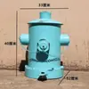 Estilo industrial de hierro retro personalidad creativa hidrante de incendios grande con tapa pie cubo de basura de metal sala de estar exterior barril