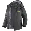 Ozone Transfronterizo Tallas Grandes Europeo y Americano Cálido Exterior Protección contra el Frío Cortavientos Impermeable Forro Polar Espesado Ropa de Montañismo Chaqueta de Algodón Abrigo Hombre