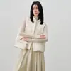 Nuevo Chaleco Abotonado Estilo Chino para Mujer Moda Otoño e Invierno 2026 Ropa Exterior Cálido Blanco Plumón de Pato Chaleco Casual Moderno