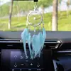 O mesmo estilo do popular pingente de carro de deusa influenciadora, decoração de interior de carro, apanhador de sonhos de pérolas artificiais, ornamento para espelho retrovisor com penas