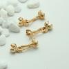 Acessórios de ouro 14K colar facetado de ouro fecho de botão de pulseira materiais para fazer joias artesanais DIY contas