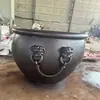Atacado do Fabricante Tanque de Água Grande de Cobre Fundido, Artesanato de Exibição para Pátio para Atrair Riqueza, Tanque de Cobre Imitação da Cidade Proibida para Venda em Estoque