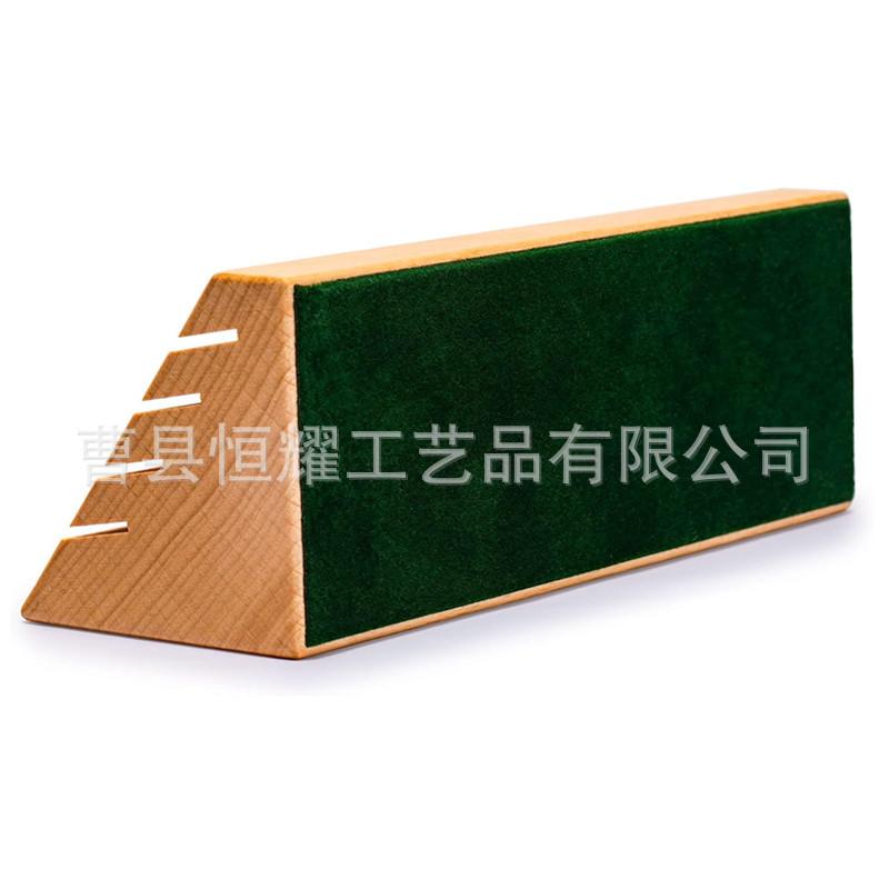 木制底座 扑克牌支架 榉木家庭纸牌游戏卡片展示架 BSCI