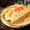 Panquecas Originais Pegadas à Mão, Panquecas de Café da Manhã Estilo Taiwanês, Alimento Instantâneo Semi-Acabado para Preguiçosos, Wrappers Autênticos de Panqueca Estilo Família, Caixa Completa