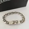 Pulseira CH nova com motivos de espada, âncora e cruz, acessório de mão unissex, moda retrô europeia e americana, pulseira padrão S925