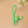 Cordón para teléfono de bádminton color macarrón, colgante de resina, correa de muñeca tejida, llavero, accesorio de cordón anti-caída para bolsa