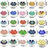 Aleación Esmalte de Goteo de Aceite Cuenta Nube Accesorios DIY Materiales Estilo Antiguo Hanfu Pulsera Pasador Accesorios con Agujero