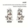 Pendente de Acrílico Novo Husky Plano Transfronteiriço Ornamento de Carro Desenho Animado Decoração Independente para Interior de Carro Africano