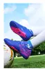 Chuteiras de Futebol Infantis Atacado 2023 Novos Meninos Respirável Profissional Velcro Pregos Quebrados Especiais TF Tênis de Treino Jinjiang