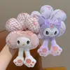 Kuromi Trasero Scrunchie de Flores para Niños para Niñas Lindo Lazo para Moño Accesorio para el Cabello