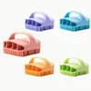 Cepillo de Baño de Silicona Más Vendido Transfronterizo, Cepillo de Baño Exfoliante Corporal para Limpieza y Masaje, Ventosa para Champú y Baño de Bebé