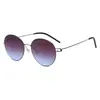 Gafas de Sol Ligeras de Metal con Montura Fina Anti-UV y Patillas Flexibles para el Viaje Diario Wm21016