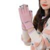 Guantes USB de doble cara con calefacción transfronterizos invierno y otoño punto de dedo completo imitación visón terciopelo pantalla táctil calefacción guantes de dedo
