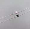 Pulsera de plata de ley S925 nueva con gota de esmalte Sanrio linda pulsera para niños joyería de plata venta directa de fábrica transfronteriza