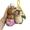 Lindo Pingüino Cacahuete Llavero Colgante para Bolso Decoración de Llaves de Coche Muñeco de Peluche Dibujos Animados Regalo Creativo